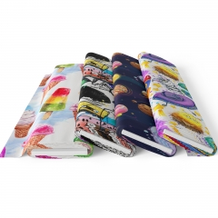 DBP200 200gsm Custom Printed Double Brushed Poly Knit Fabric