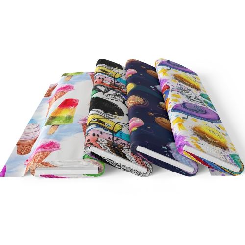 DBP200 200gsm Custom Printed Double Brushed Poly Knit Fabric