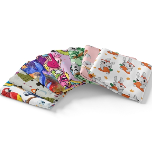 BFT280 280gsm Custom Printed Bamboo French Terry Fabric