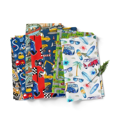 CL250  250gsm Custom Printed Cotton Lycra Fabric