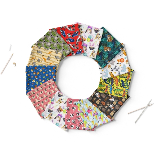 BC250 250gsm Custom Printed Bamboo Cotton Jersey Fabric